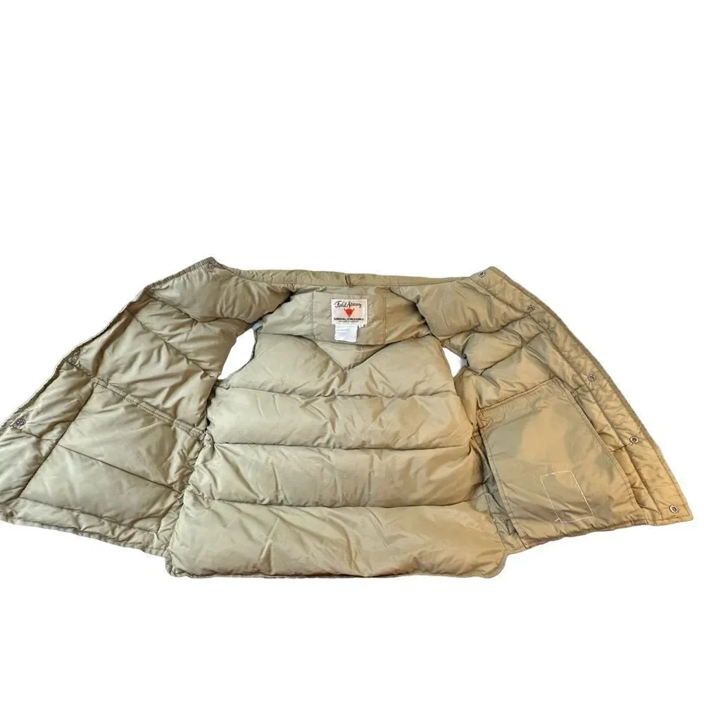 FIELD & STREAM Gordon & Ferguson Co Tan Down Vest Size Large